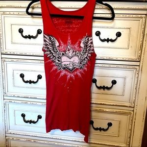 Womens’s Sinful distressed tank top